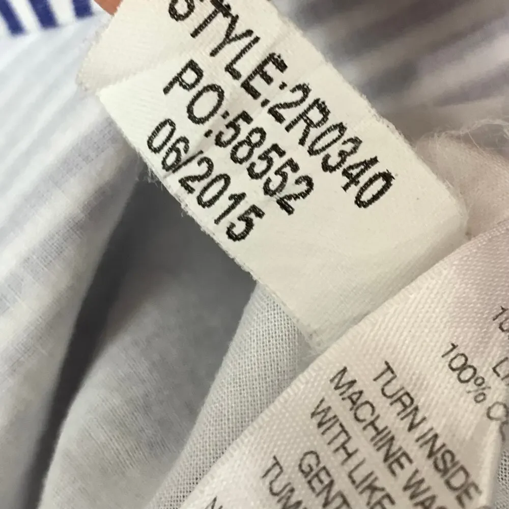 Vineyard Vines Womens Tiered Cotton Mini Skirt Blue White Nautical Stripe Size 4